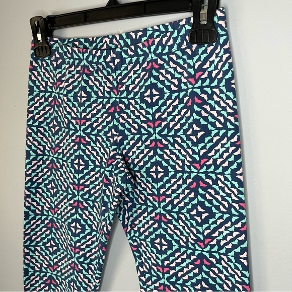 Vineyard Vines Girls’ Whale Tale Square Print Knit Leggings Size Large 14 - Picture 5 of 14